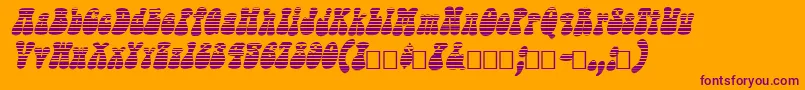 SargooItalic Font – Purple Fonts on Orange Background