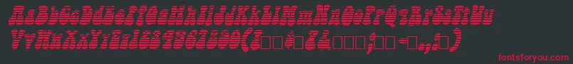 SargooItalic Font – Red Fonts on Black Background