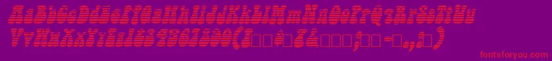 SargooItalic Font – Red Fonts on Purple Background