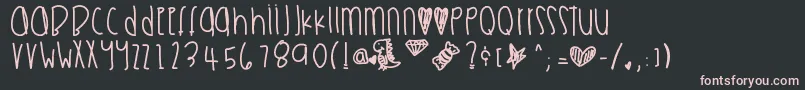 Moonshine Font – Pink Fonts on Black Background