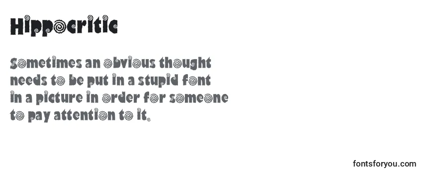 Review of the Hippocritic Font