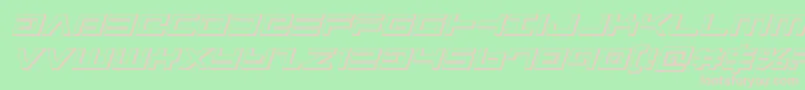 Avenger3Dital Font – Pink Fonts on Green Background