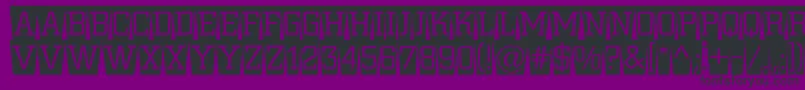 ACitynovattlcmswlt-fontti – mustat fontit violetilla taustalla