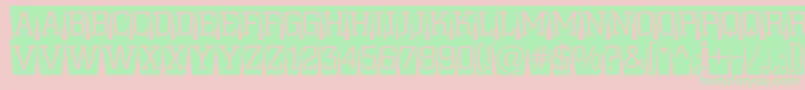 ACitynovattlcmswlt Font – Green Fonts on Pink Background