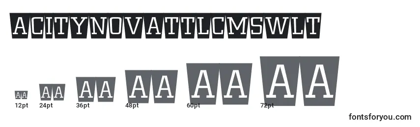 ACitynovattlcmswlt Font Sizes