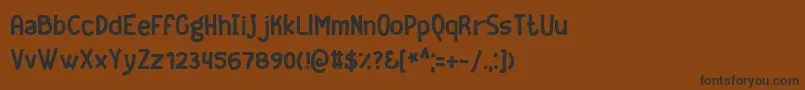 Geekrg Font – Black Fonts on Brown Background