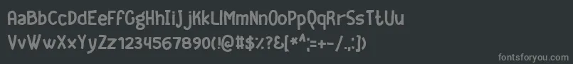 Geekrg Font – Gray Fonts on Black Background