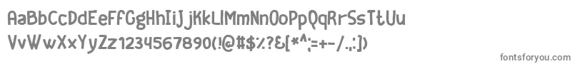 フォントGeekrg – 白い背景に灰色の文字