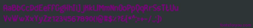 フォントGeekrg – 黒い背景に紫のフォント