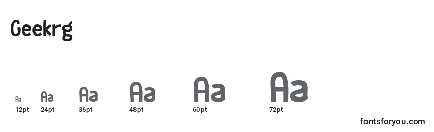 Geekrg Font Sizes