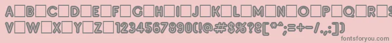 More about Inset9 Font Inset9 Font – Gray Fonts on Pink Background