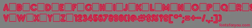 Weitere Informationen zur Inset9-Schriftart Inset9-Schriftart – Rote Schriften auf grauem Hintergrund