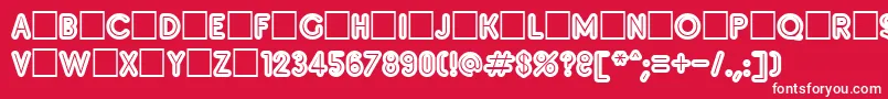 fuente Inset9 – Fuentes Blancas Sobre Fondo Rojo