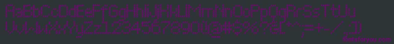 Perfowavec Font – Purple Fonts on Black Background