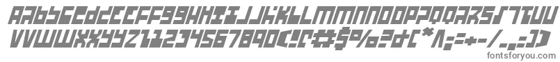 Ufohunteri Font – Gray Fonts on White Background