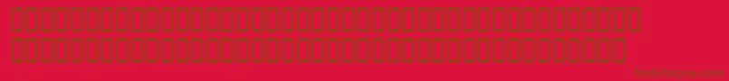 Heavenetica5Sh Font – Brown Fonts on Red Background