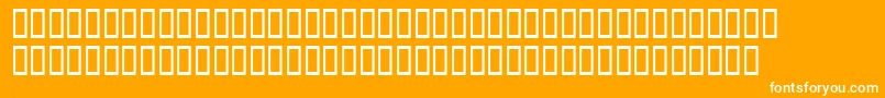 Шрифт Heavenetica5Sh – белые шрифты на оранжевом фоне