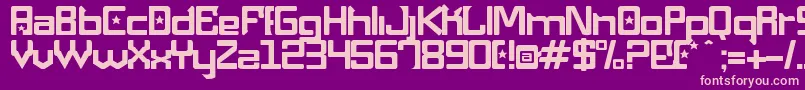 Шрифт MaquinaPneumatica – розовые шрифты на фиолетовом фоне