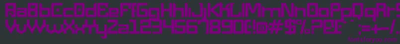 MaquinaPneumatica Font – Purple Fonts on Black Background
