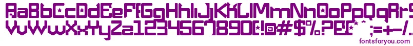 Шрифт MaquinaPneumatica – фиолетовые шрифты на белом фоне