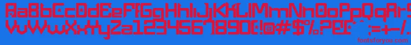 MaquinaPneumatica-fontti – punaiset fontit sinisellä taustalla