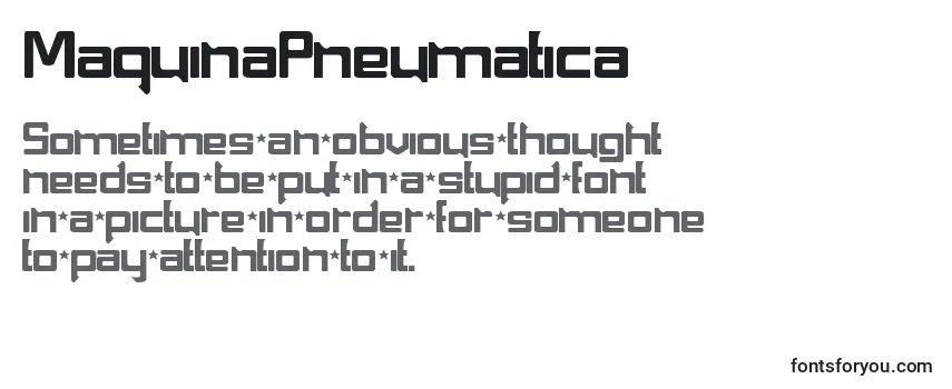 MaquinaPneumatica フォントのレビュー