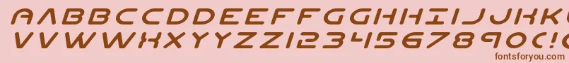 Planetnexpandital Font – Brown Fonts on Pink Background
