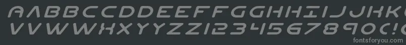Planetnexpandital Font – Gray Fonts on Black Background