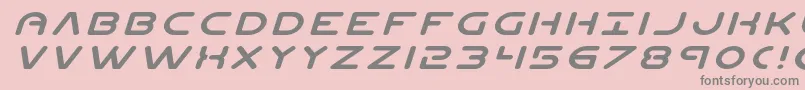 Planetnexpandital Font – Gray Fonts on Pink Background
