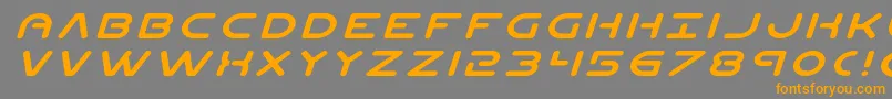 Planetnexpandital Font – Orange Fonts on Gray Background