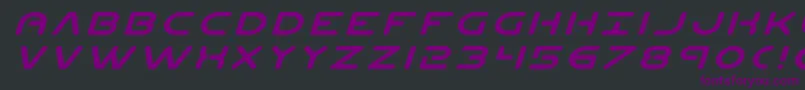 Planetnexpandital Font – Purple Fonts on Black Background