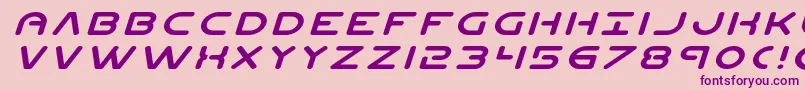 Planetnexpandital Font – Purple Fonts on Pink Background