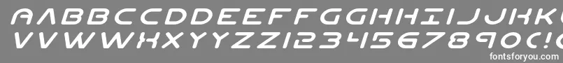 Planetnexpandital Font – White Fonts on Gray Background