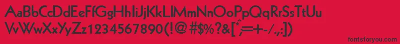 KabinlightdbBold Font – Black Fonts on Red Background
