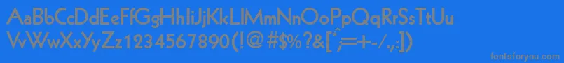 KabinlightdbBold Font – Gray Fonts on Blue Background