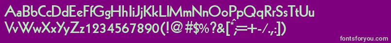 fuente KabinlightdbBold – Fuentes Verdes Sobre Fondo Morado