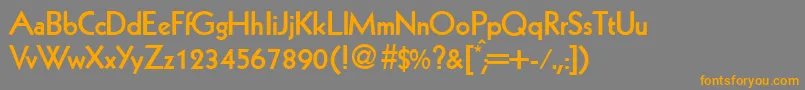 KabinlightdbBold Font – Orange Fonts on Gray Background