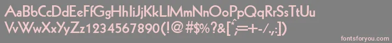 KabinlightdbBold Font – Pink Fonts on Gray Background