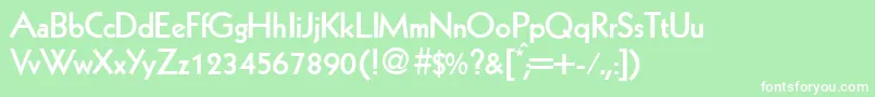 KabinlightdbBold Font – White Fonts on Green Background