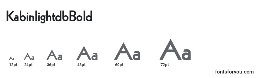 KabinlightdbBold Font Sizes