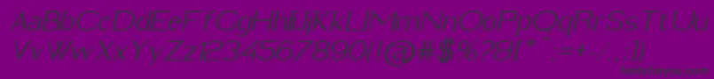 ImeldaItalic Font – Black Fonts on Purple Background