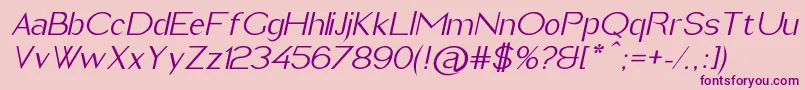 ImeldaItalic Font – Purple Fonts on Pink Background