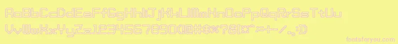 TamaSs01b Font – Pink Fonts on Yellow Background