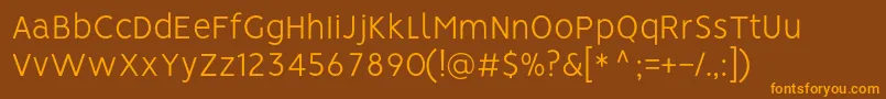 Шрифт VisionLight – оранжевые шрифты на коричневом фоне
