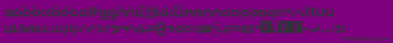 Dotlirium Font – Black Fonts on Purple Background