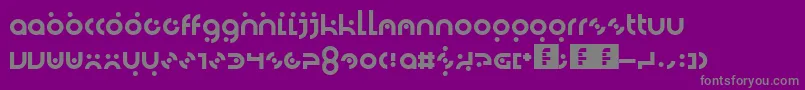 Dotlirium Font – Gray Fonts on Purple Background