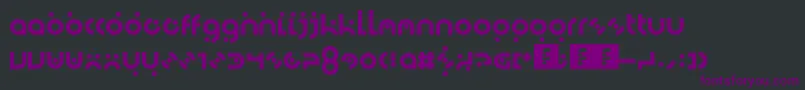 Dotlirium Font – Purple Fonts on Black Background