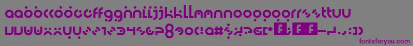 Dotlirium Font – Purple Fonts on Gray Background