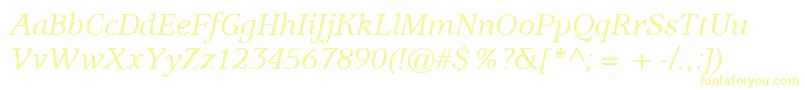 ItcUsherwoodLtMediumItalic Font – Yellow Fonts