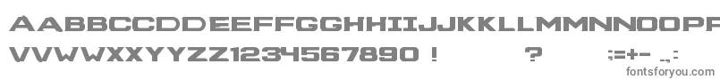 フォントDeadspacetitlefont – 白い背景に灰色の文字